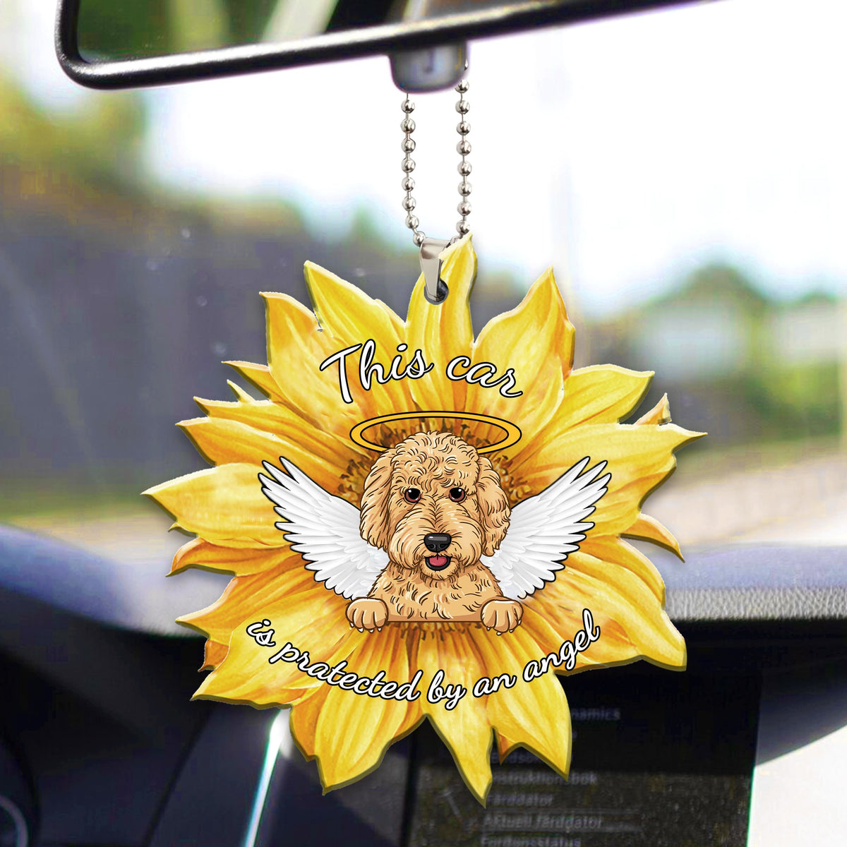 Goldendoodle1 Car ornament