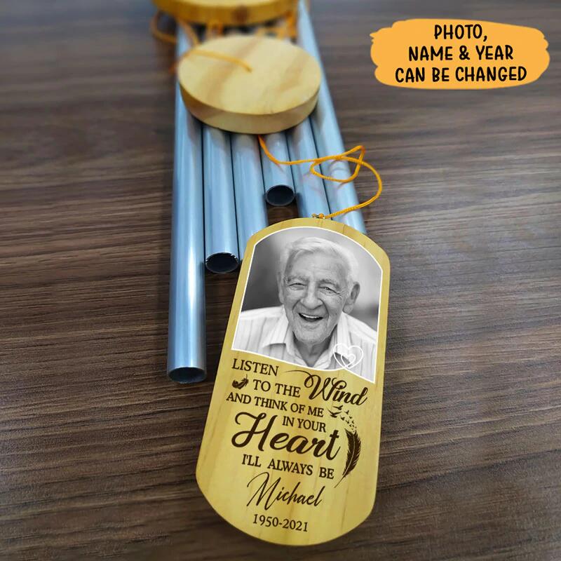 Listen To The Wind Personalized Memorial Wind Chime