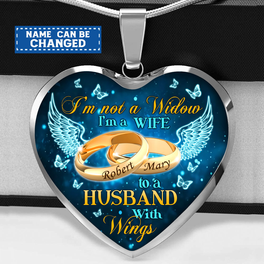 I'm Not A Widow Personalized Necklace