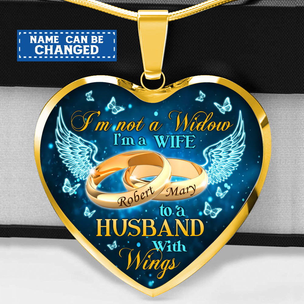 I'm Not A Widow Personalized Necklace