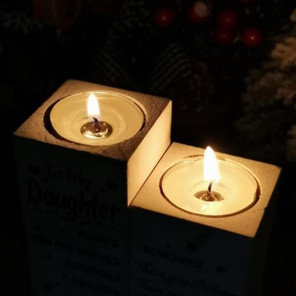 The Best Things in Life are The People We Love -Personalized Candle Holder