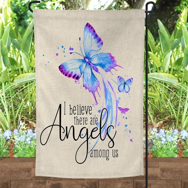 Memorial Butterfiles HOUSE & GARDEN FLAG