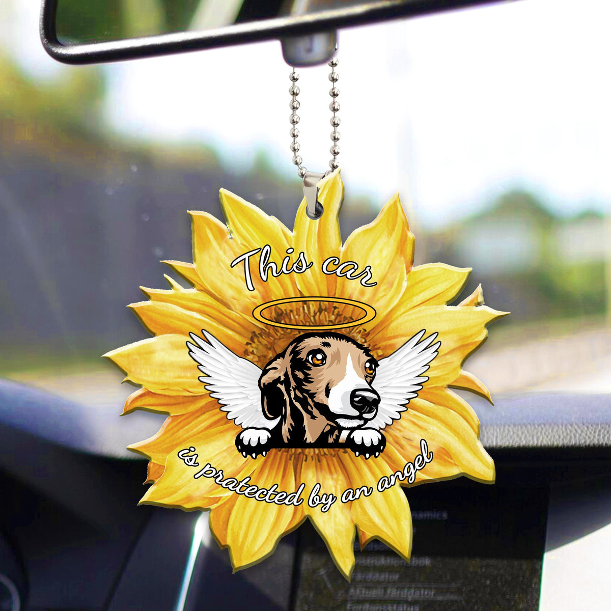 Italian Greyhound Car ornament