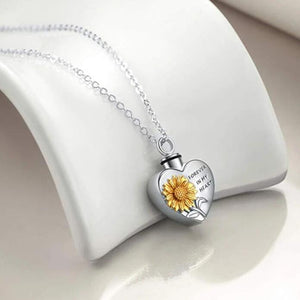 Sunflower Urn Necklaces for Ashes