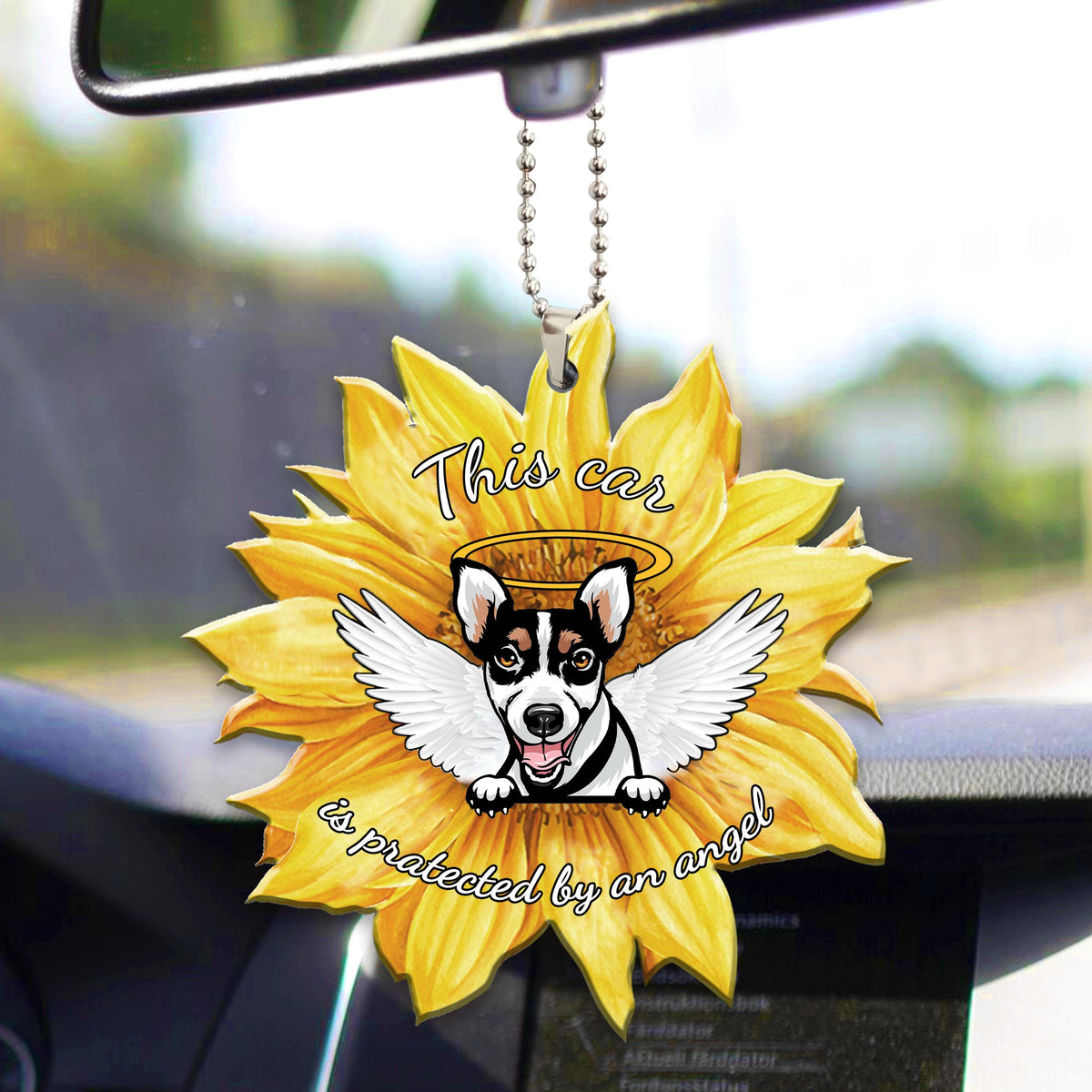 Jack Russell Terrier2 Car ornament