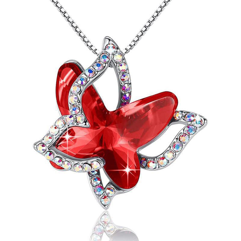 Butterfly Crystal Necklace