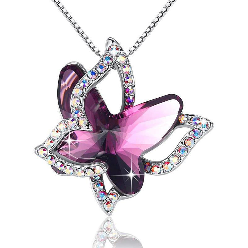 Butterfly Crystal Necklace