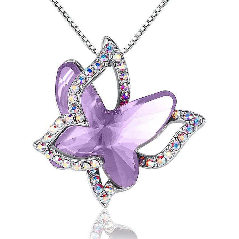 Butterfly Crystal Necklace