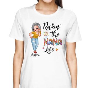 Rockin‘ Mom Grandma Life Sassy Girl Personalized Shirt