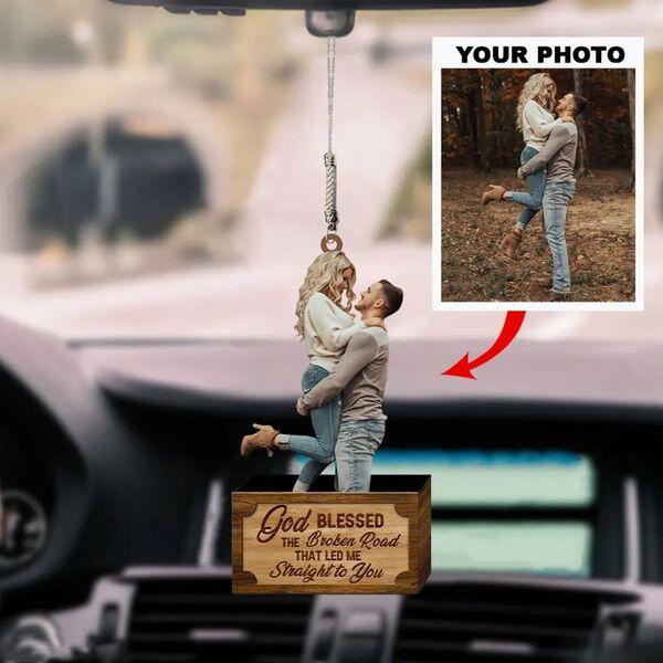 Personalized Photo Acrylic Ornament Gift For Couple