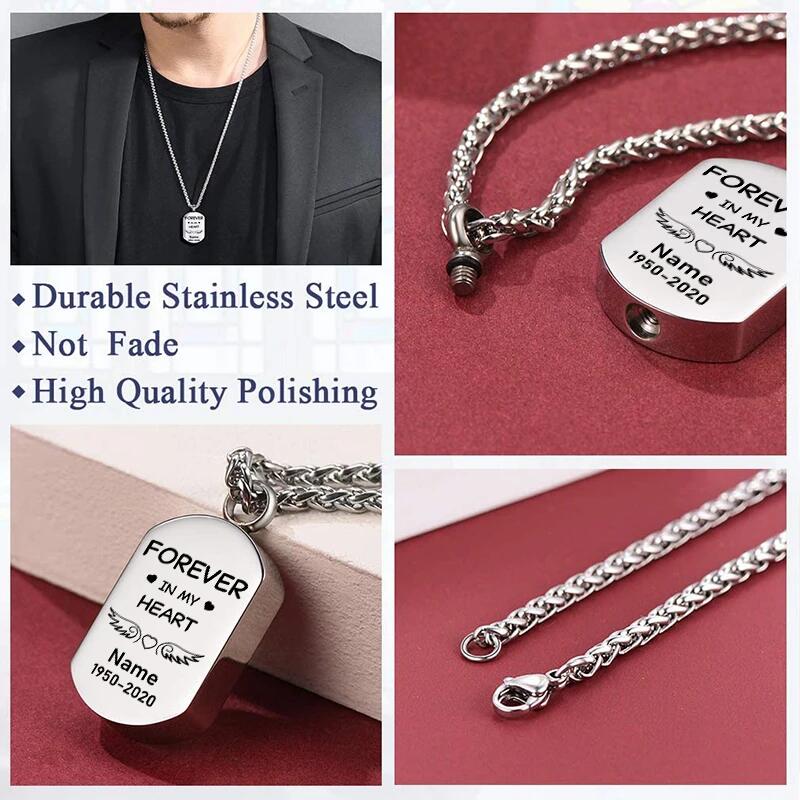 Personalized Ashes Necklace - Forever In My Heart