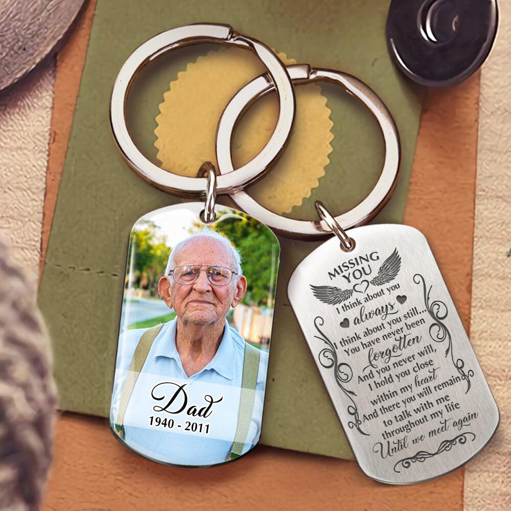 Missing You I Think About You Personalized Keychain