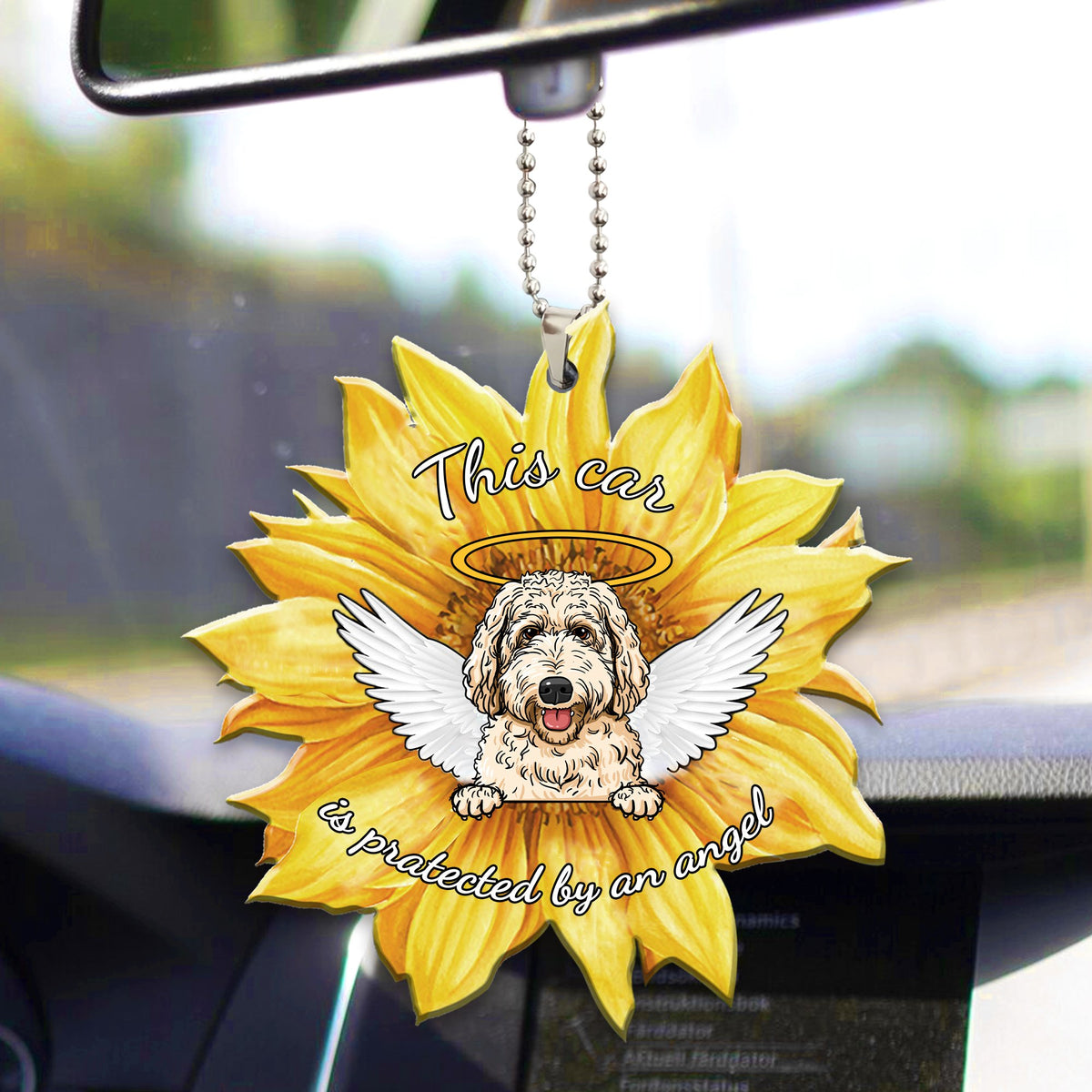Labradoodle1 Car ornament
