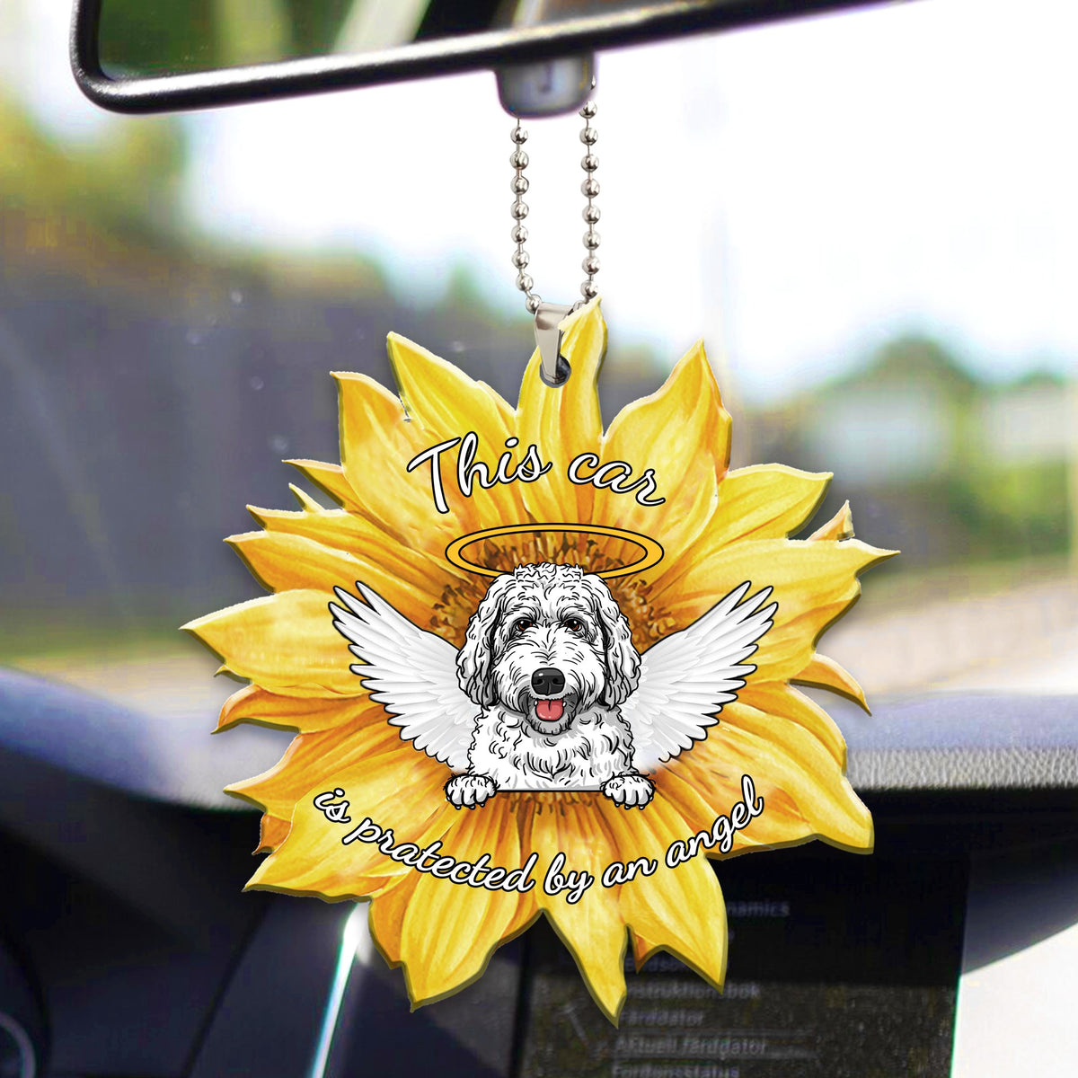 Labradoodle2 Car ornament