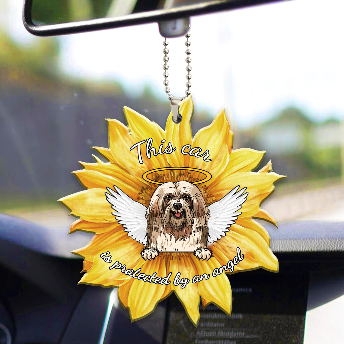 Lhasa Apso2 Car ornament