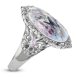 Colorful Zircon Romantic Butterfly Ring