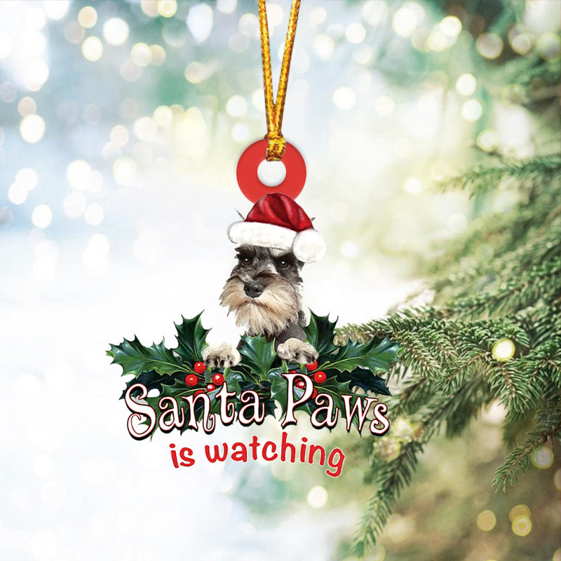 Miniature Schnauzer 2 Christmas Car Ornament
