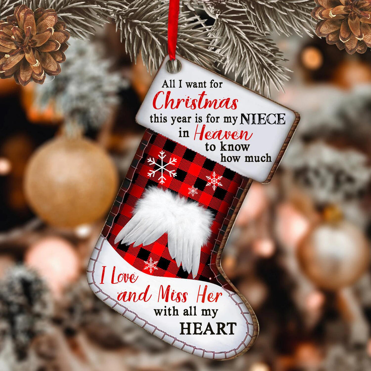 How Much I Miss You Christmas Ornament