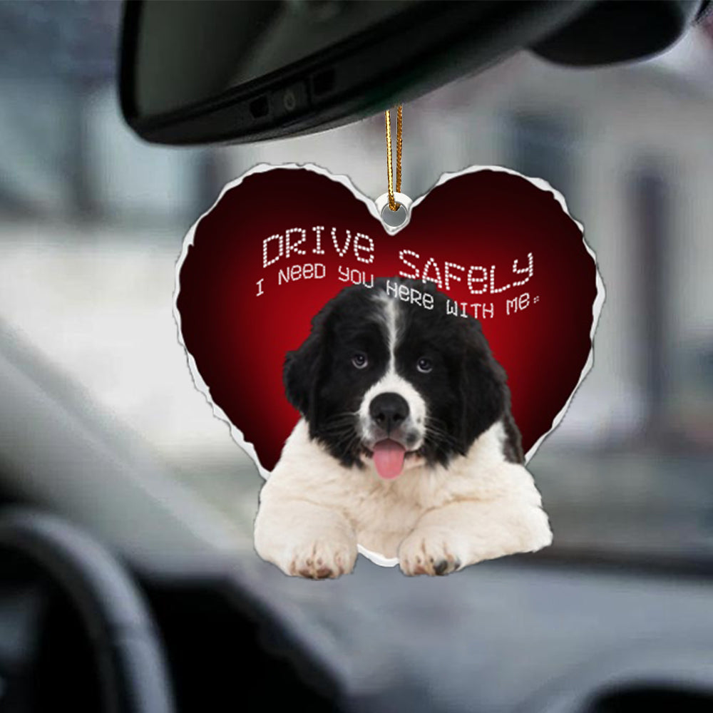 Newfoundland Drive Safely Car Ornament
