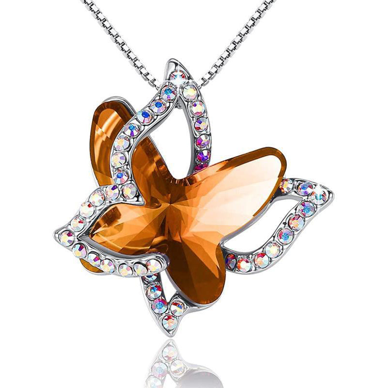 Butterfly Crystal Necklace