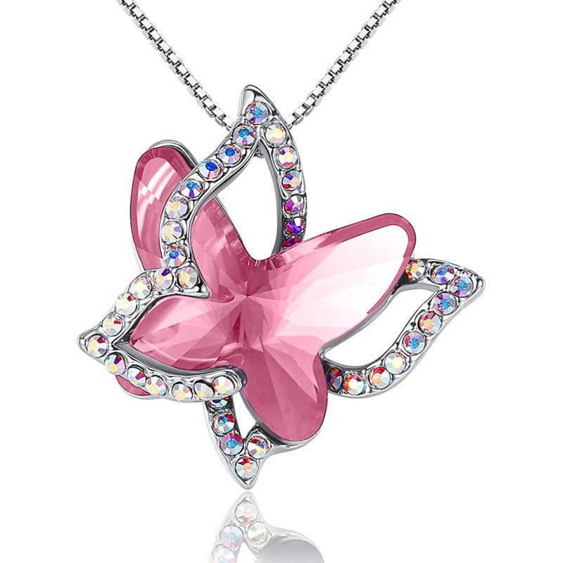 Butterfly Crystal Necklace