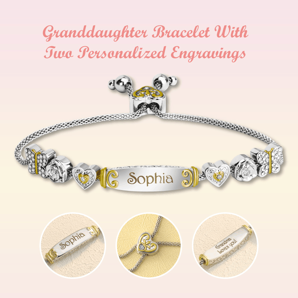 To My Granddaughter/Daughter Personalized Bracelet