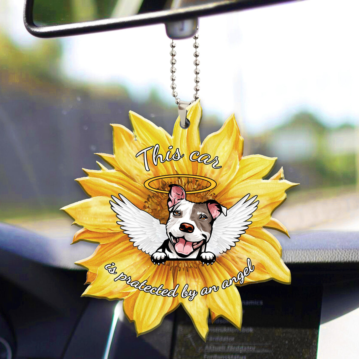 Pit Bull3 Car Ornament
