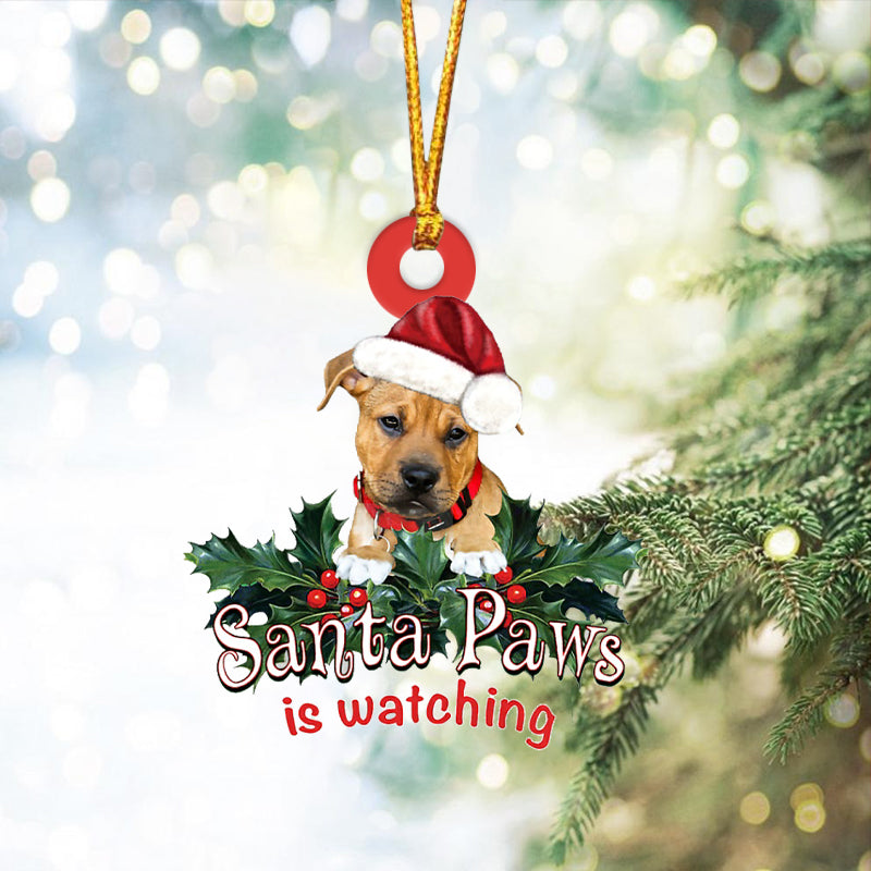 Pitbull Boxer Christmas Car Ornament