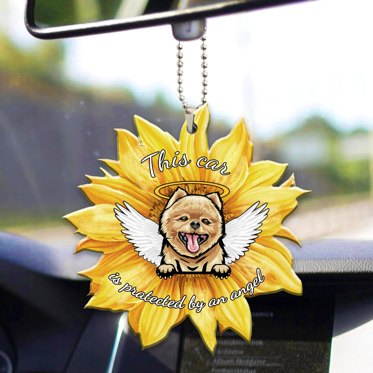 Pomeranian Car ornament