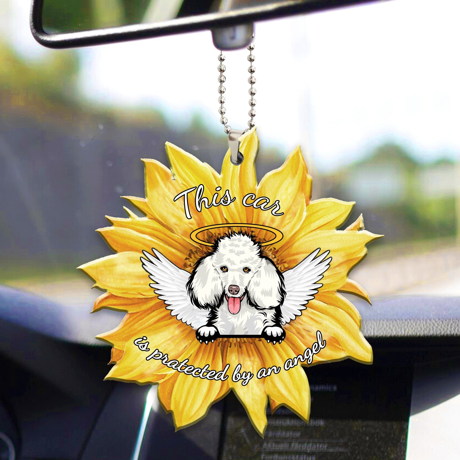 Poodle3 Car Ornament