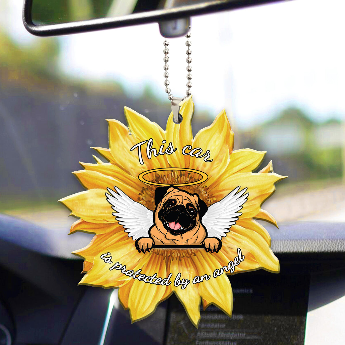 Pug1 Car Ornament