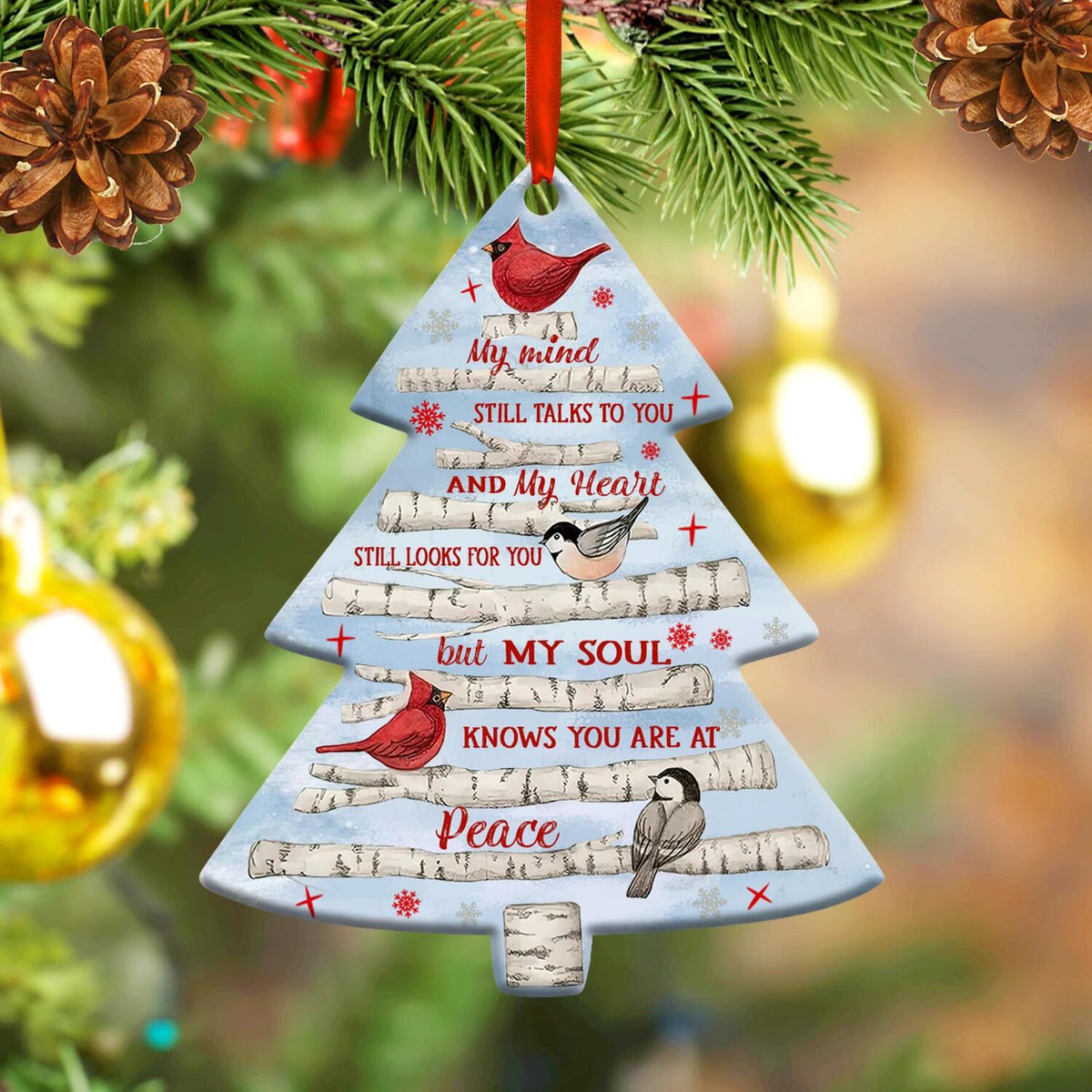 Memorial Cardinal Tree Ornament