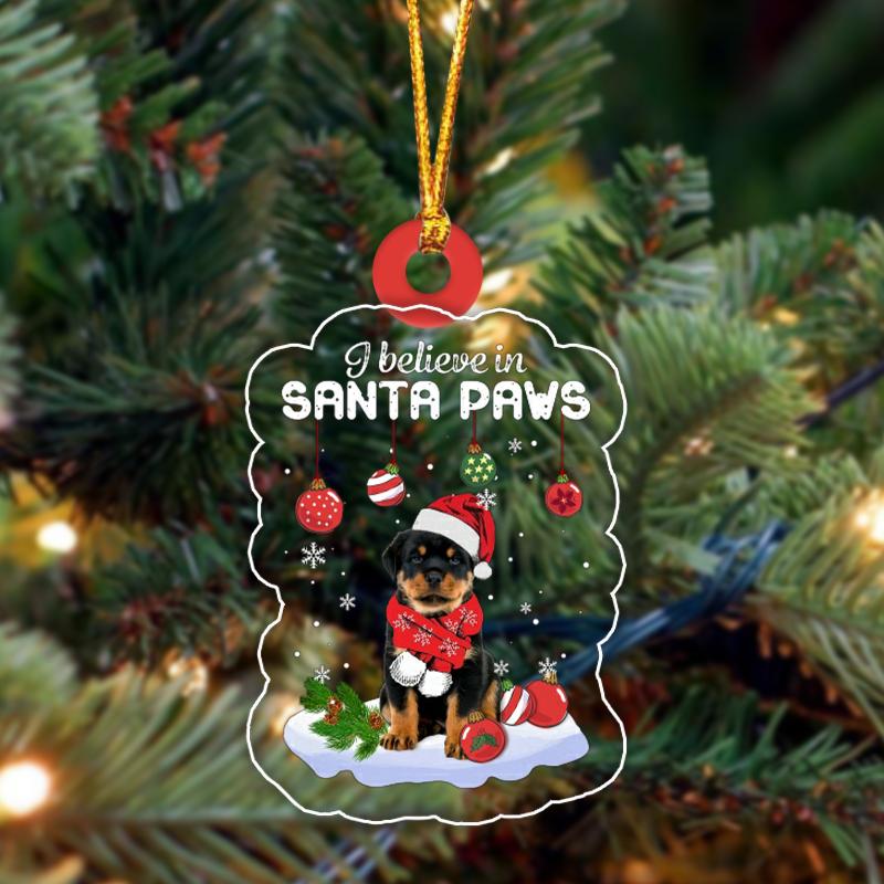 Rottweiler Hooded Christmas Ornament