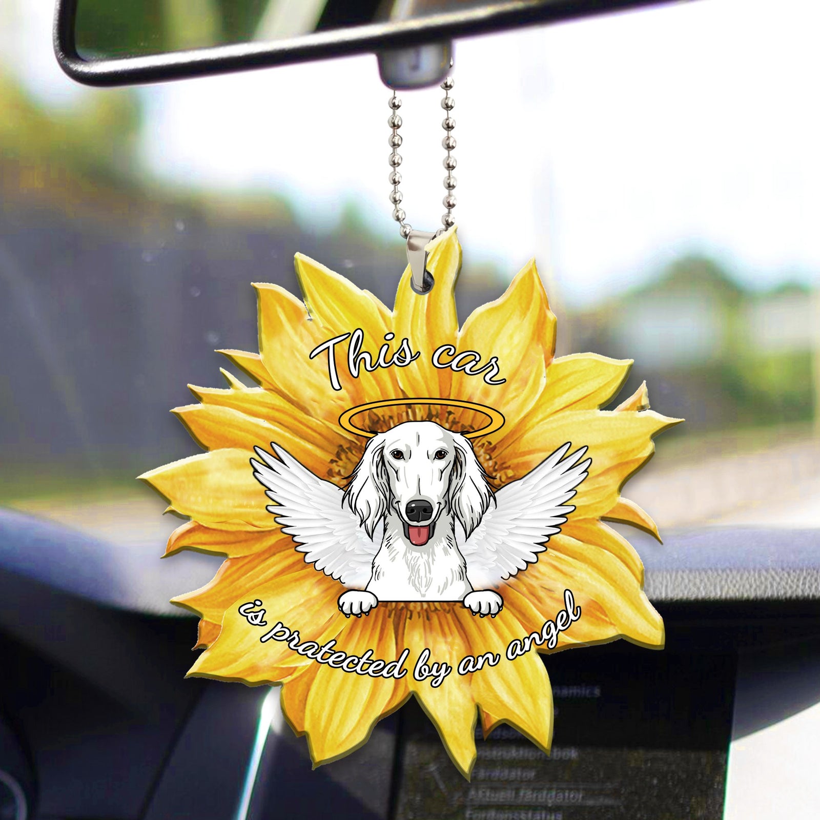 Saluki Car ornament
