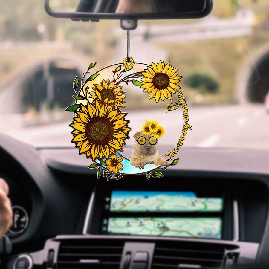 Shar-Pei You Are My Sunshine Car Ornament