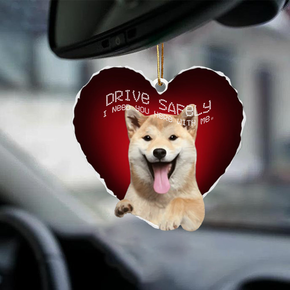 Shiba-Inu Drive Safely Car Ornament