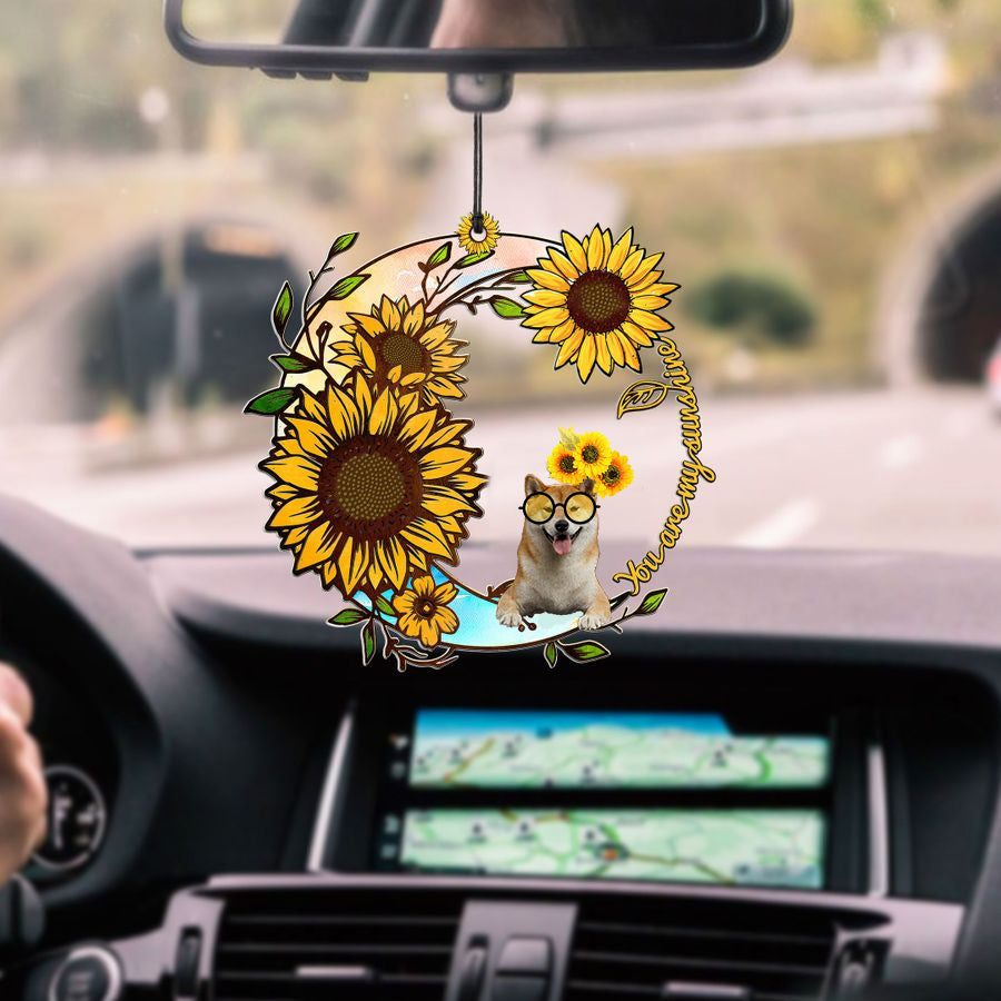 Shiba-Inu You Are My Sunshine Car Ornament