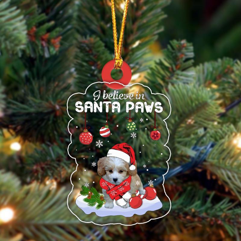 Shih Poo Christmas Ornament