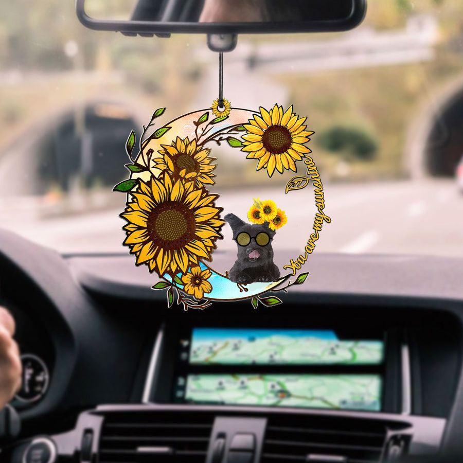 Skye-Terrier You Are My Sunshine Car Ornament