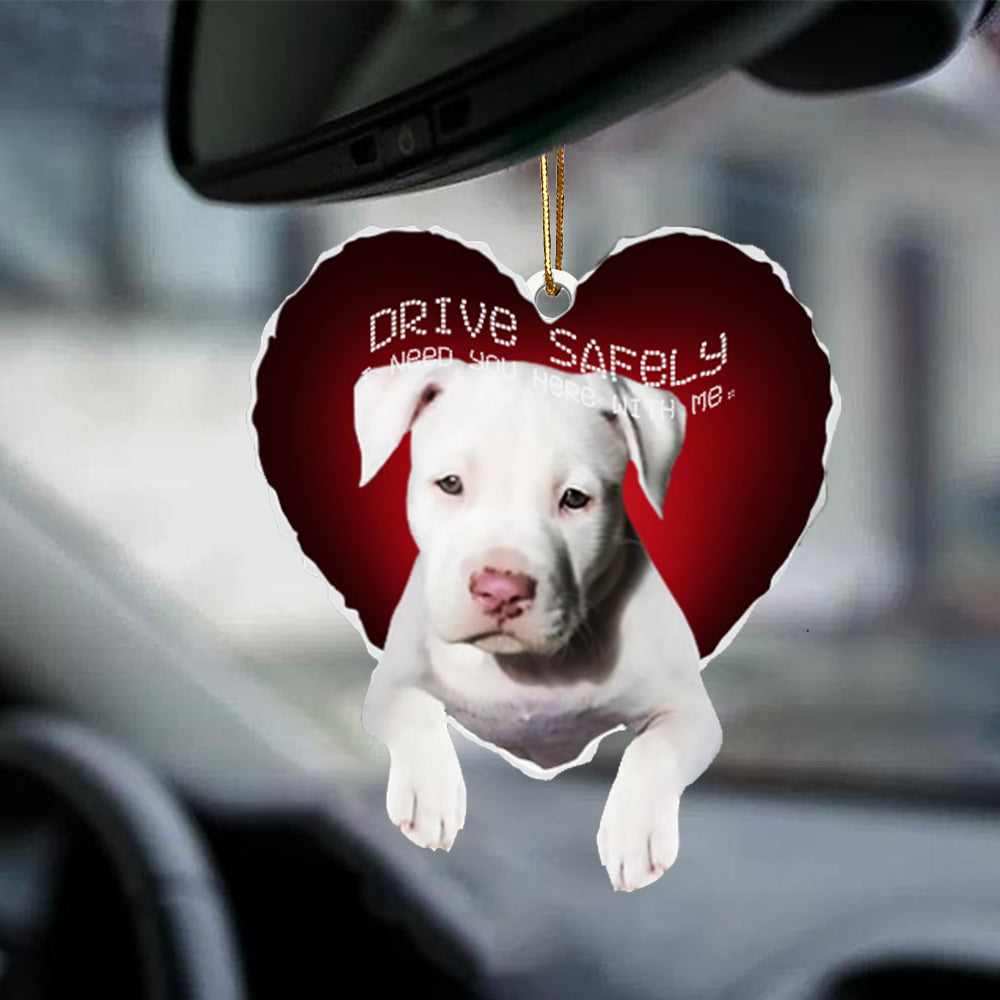 Staffordshire-Bull-Terrier Drive Safely Car Ornament