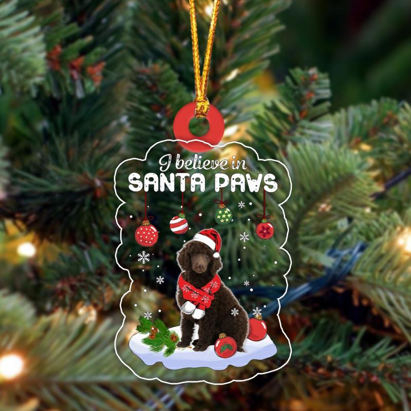 Standard Poodle Christmas Ornament