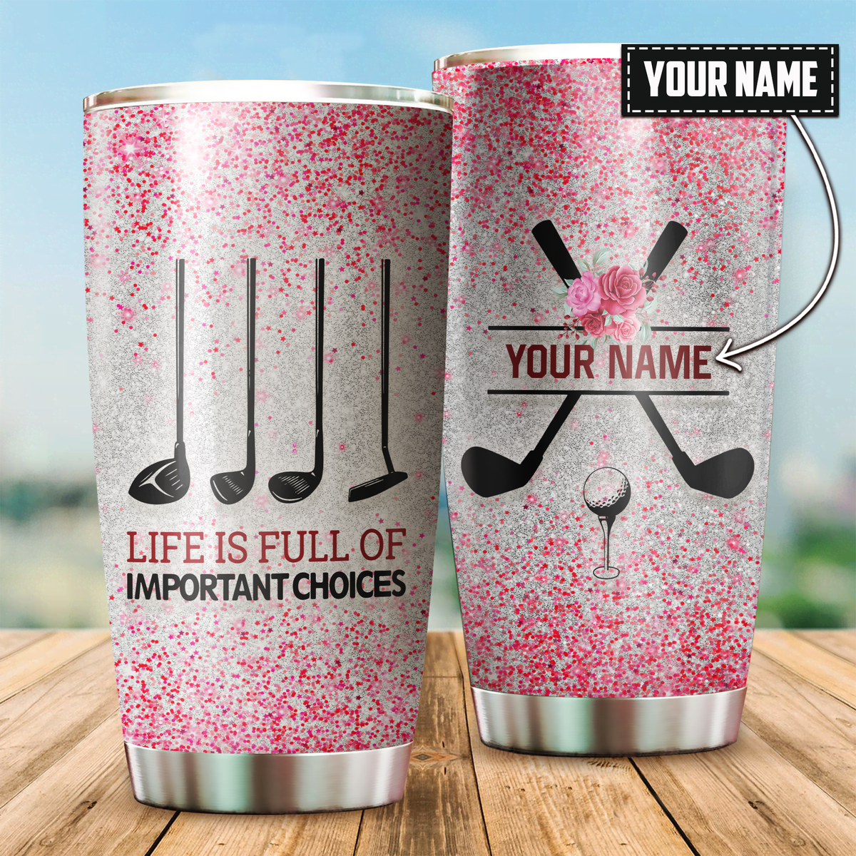 Personalized Golf Lovers Personalized Tumbler