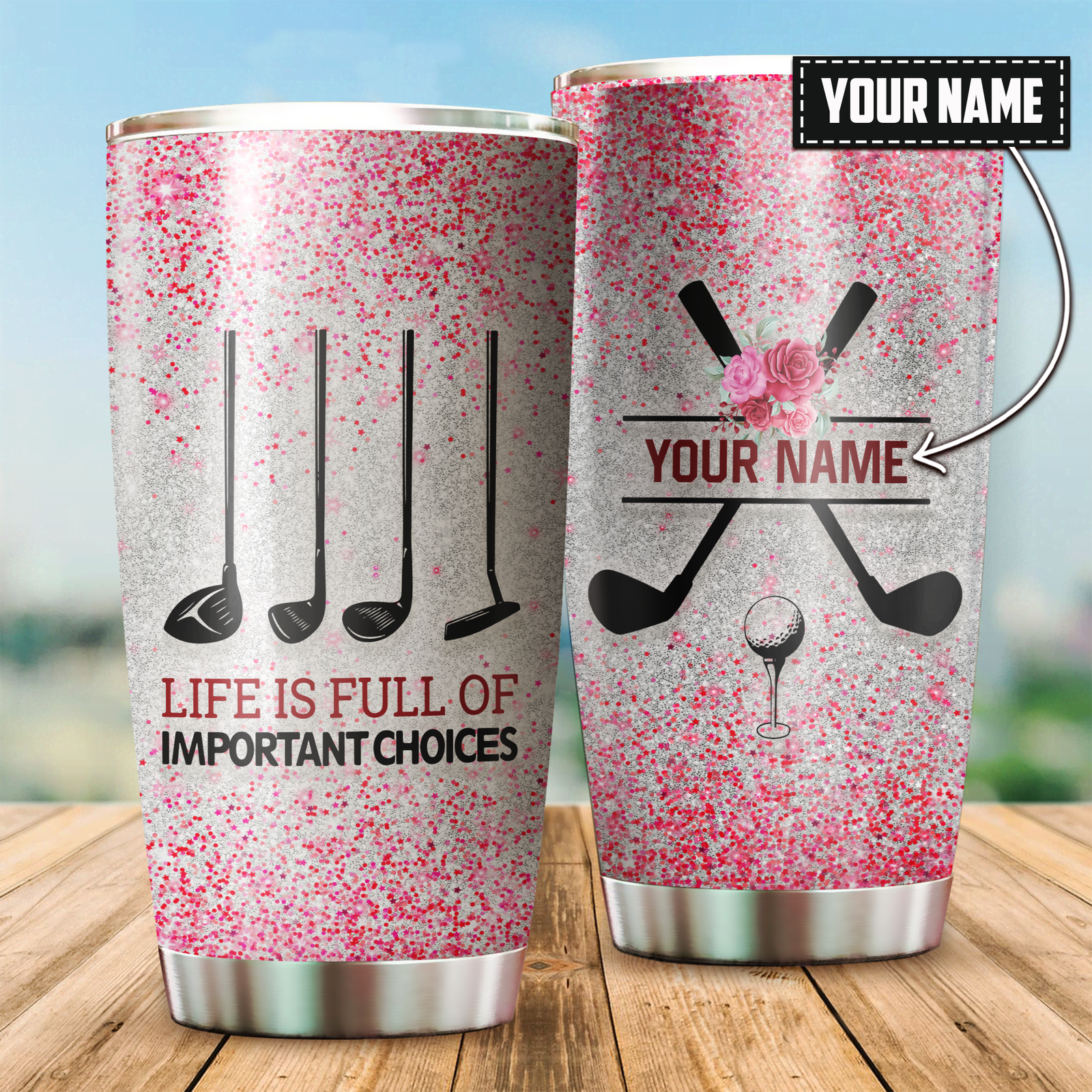 Personalized Golf Lovers Personalized Tumbler
