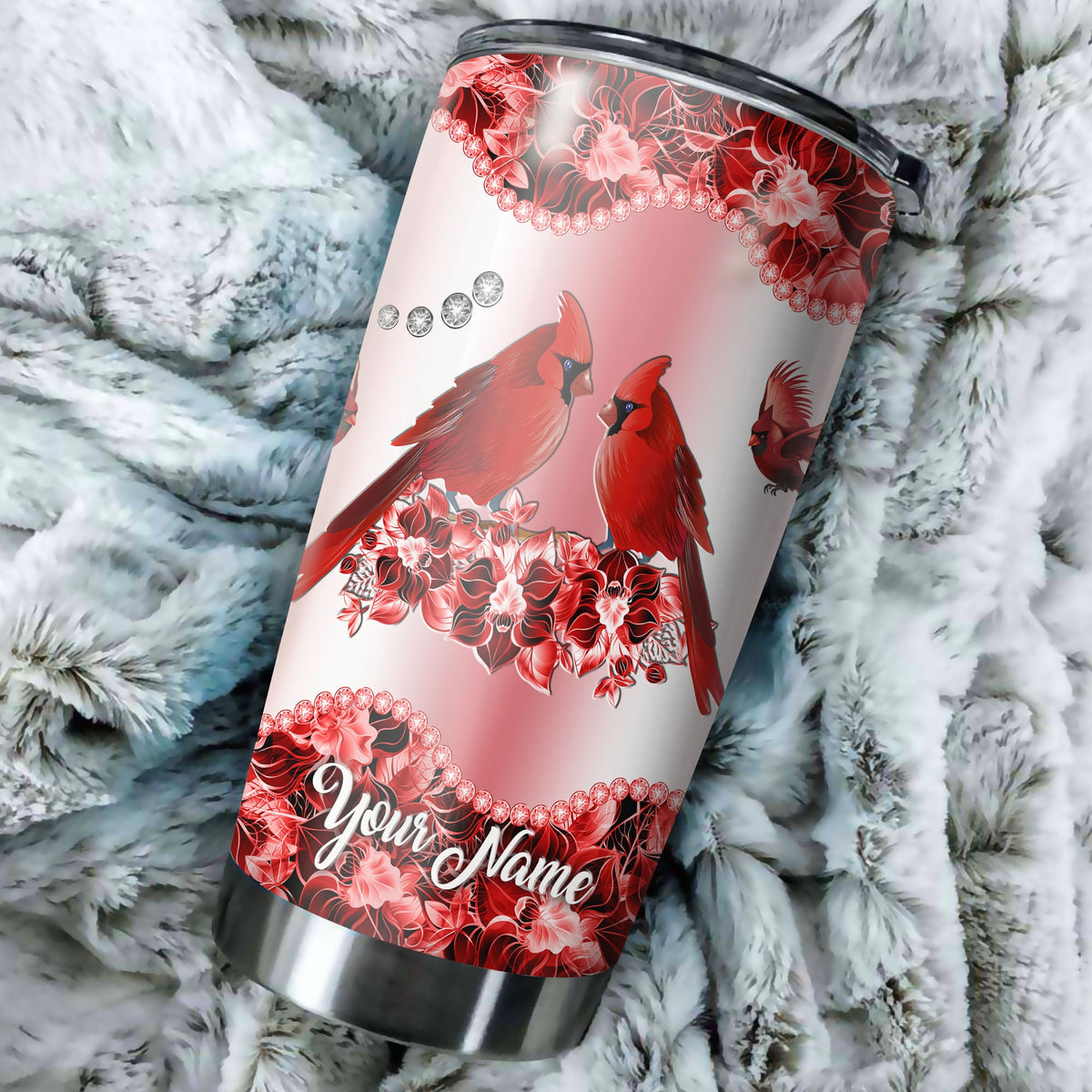 Memorial Cardinal Personalized Tumbler