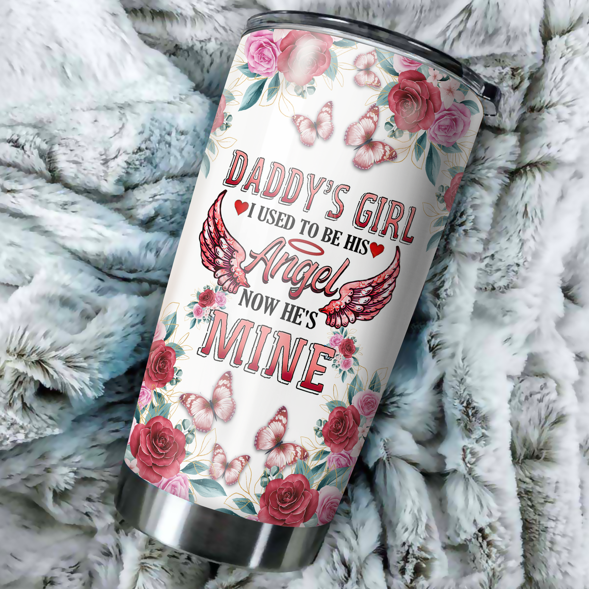Tmarc Tee Butterfly Steel Stainless Steel Tumbler
