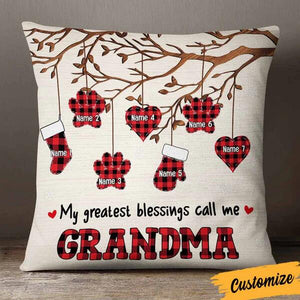 My greatest blessings call me grandma/nana Personalized Pillowcase