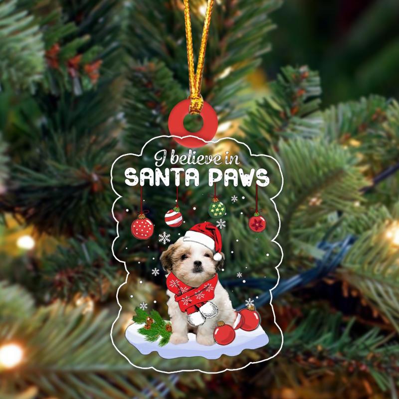Teddy Bear Dog Christmas Ornament