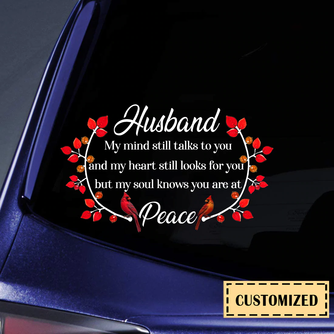 You Are At Peace Personalized Car Sticker
