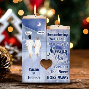 Remembering You Is Easy Personalized Custom Candle Holder