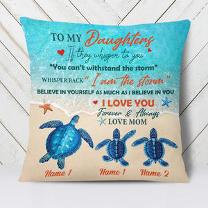 Personalized Turtle Pillow For Granddaughter/Daughter